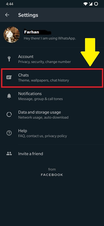 WhatsApp Dark Mode 