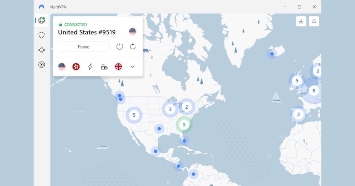 VPN server connected and log in